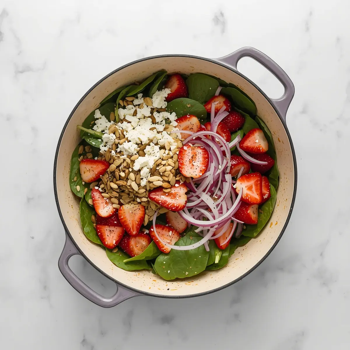 Cooking instructions for strawberry spinach salad summer