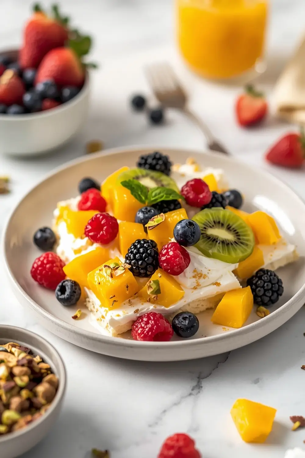 summer fruit trifle no bake
