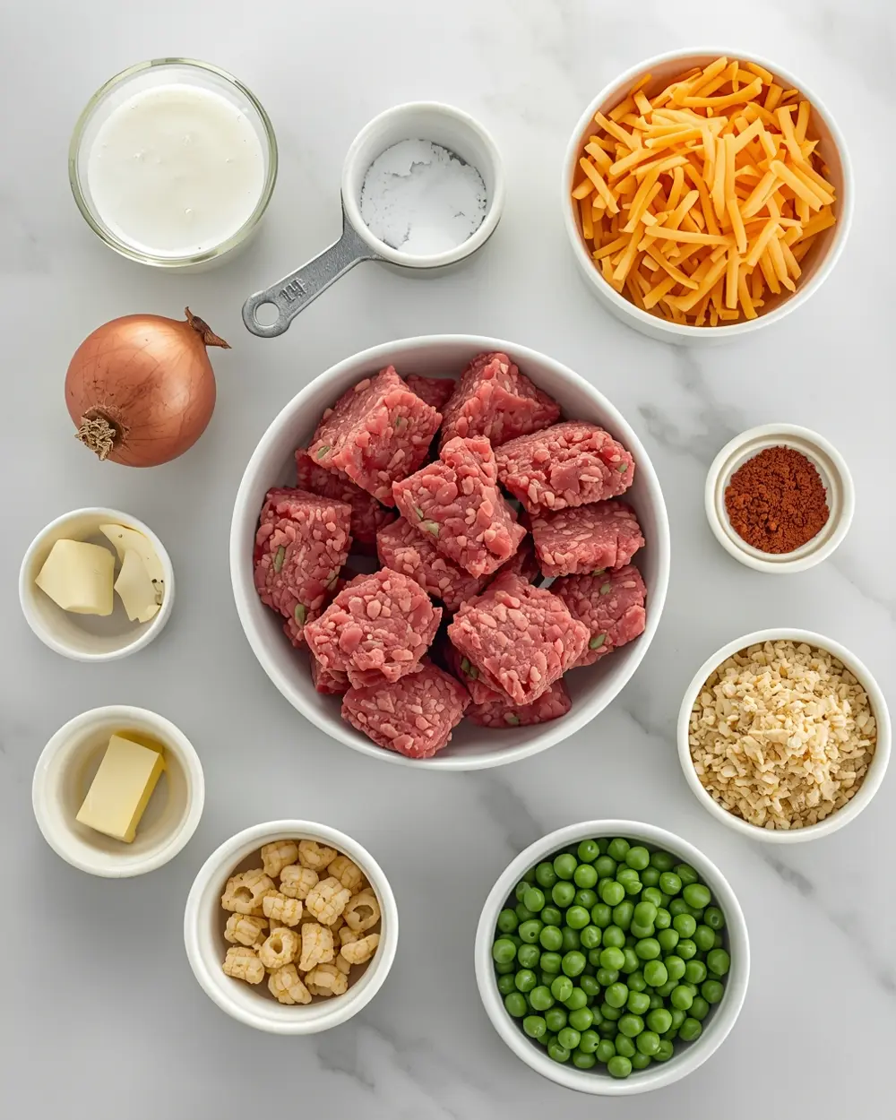 Ingredients for tater tot casserole