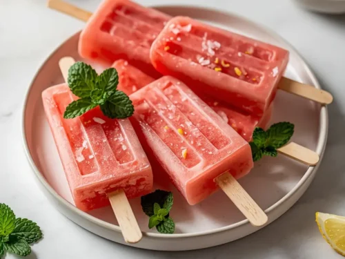 watermelon mint popsicles