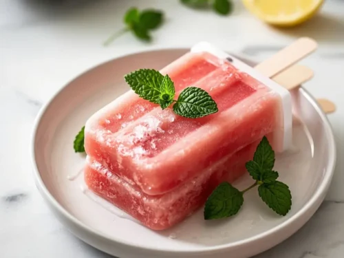 watermelon mint popsicles