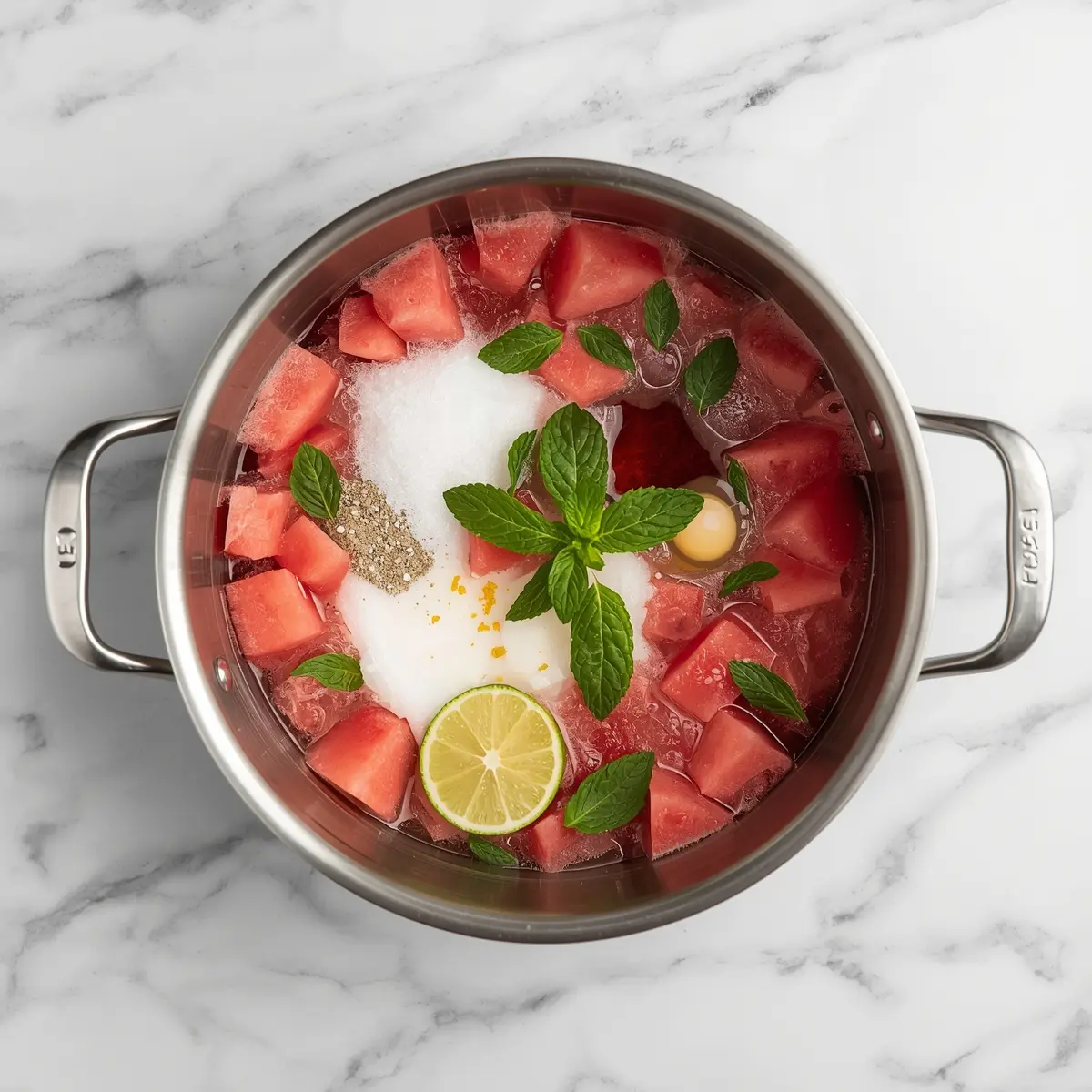 Cooking instructions for watermelon mint popsicles