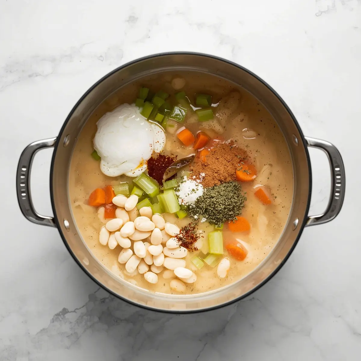 Cooking instructions for white bean soup