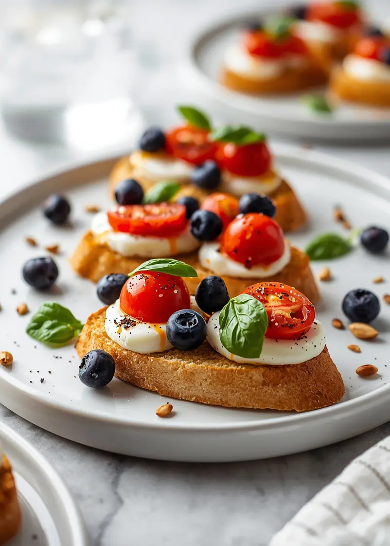 4th of july bruschetta elegant ready to serve