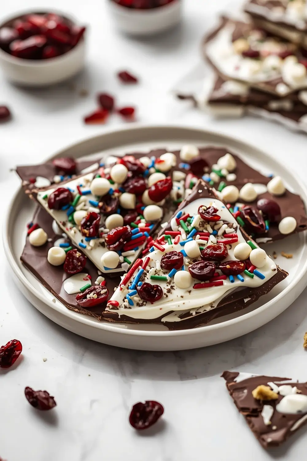 4th of july chocolate bark elegant