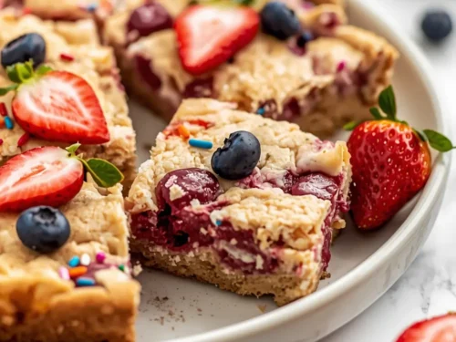 4th of july confetti blondies elegant