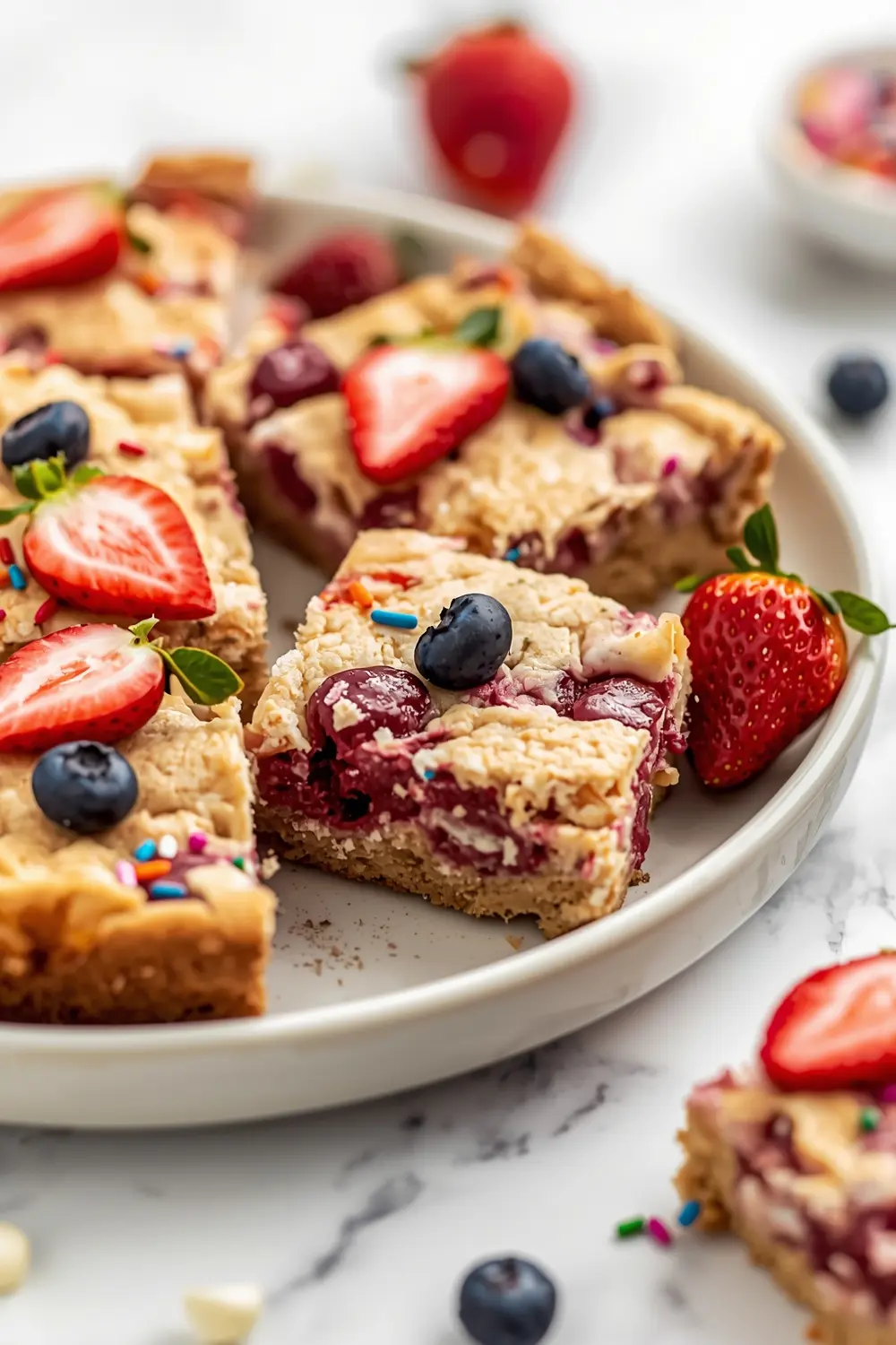 4th of july confetti blondies elegant
