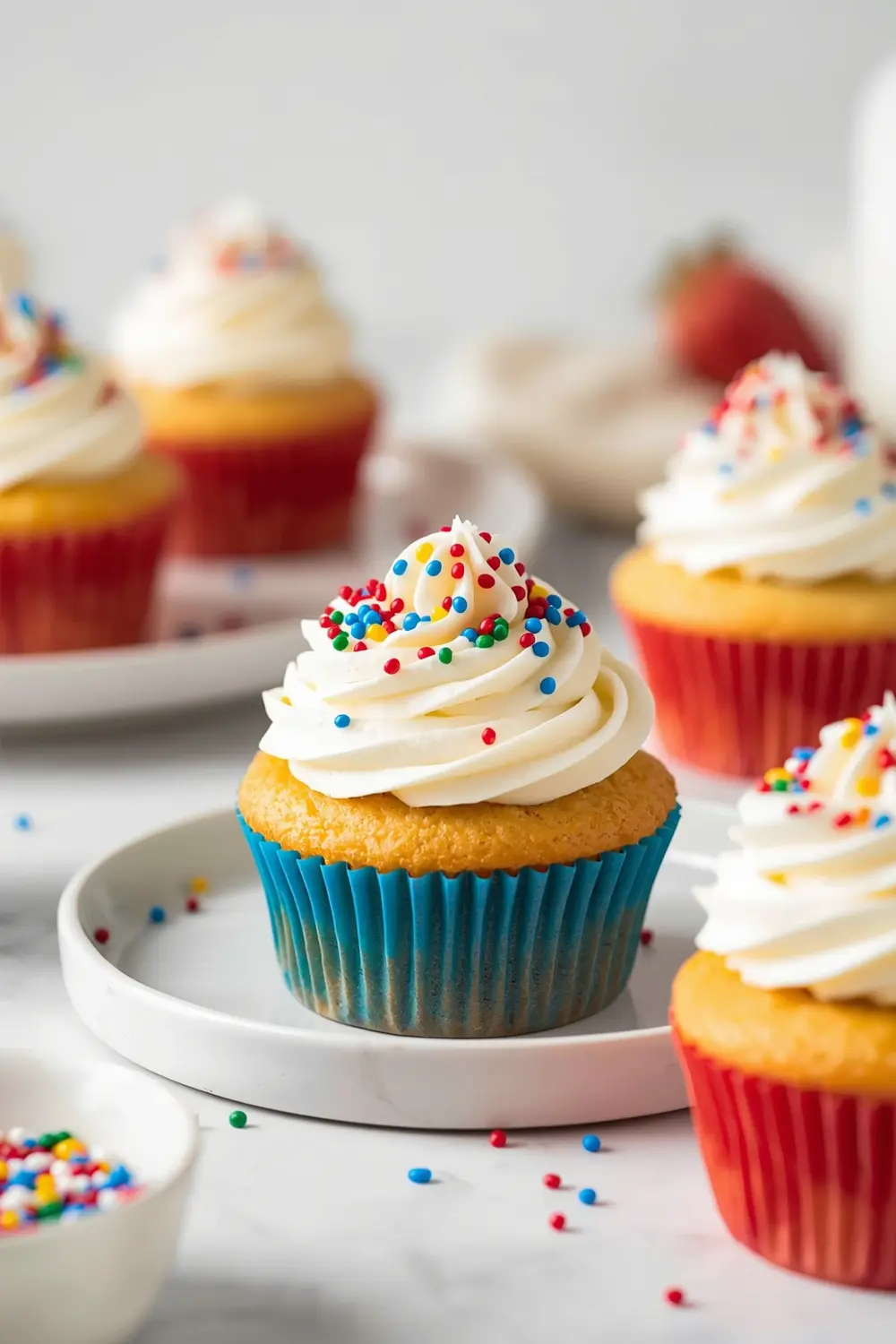 4th of july cupcakes elegant