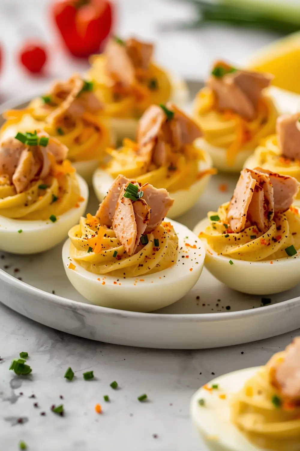 4th of july deviled eggs elegant