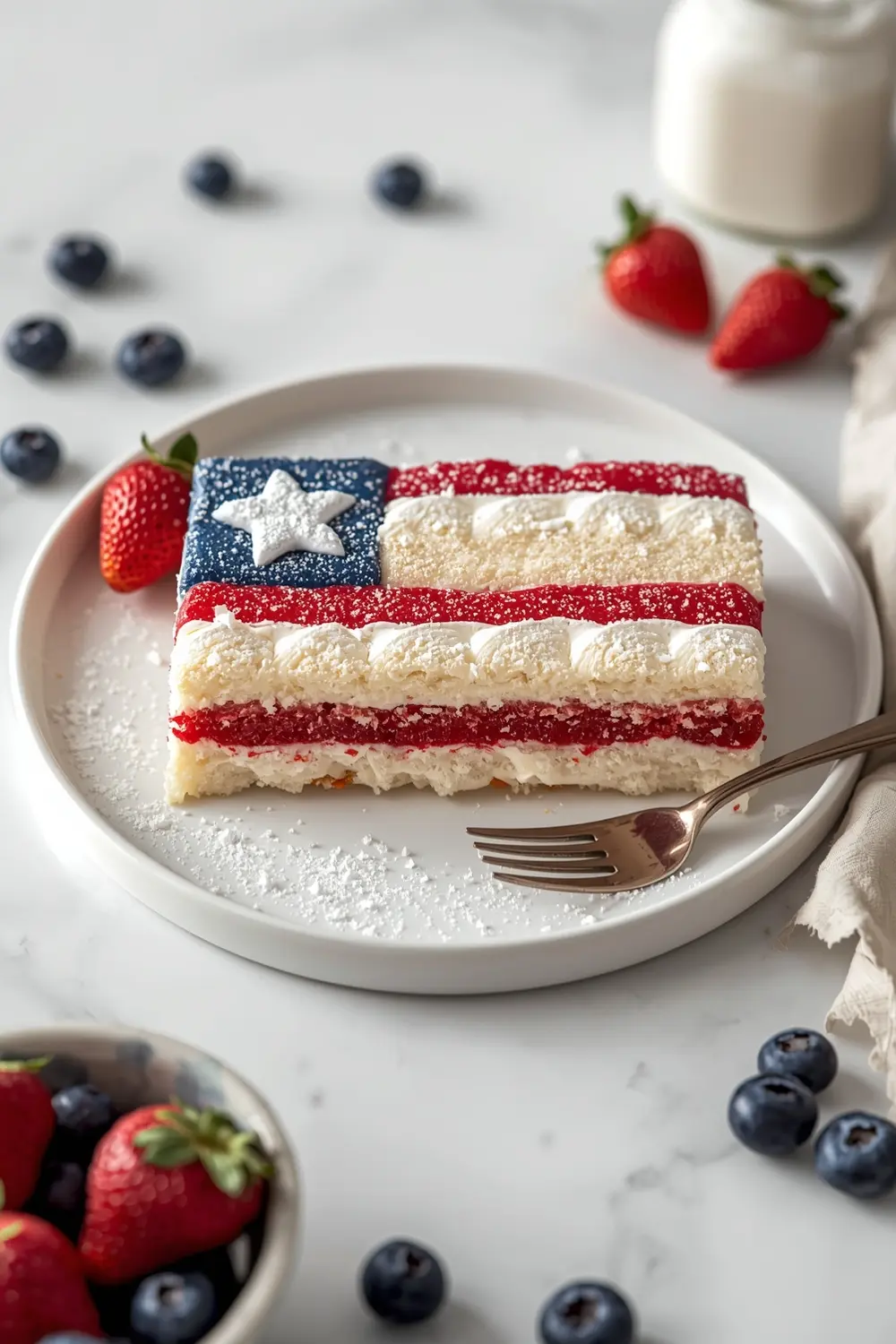 4th of july flag cake elegant
