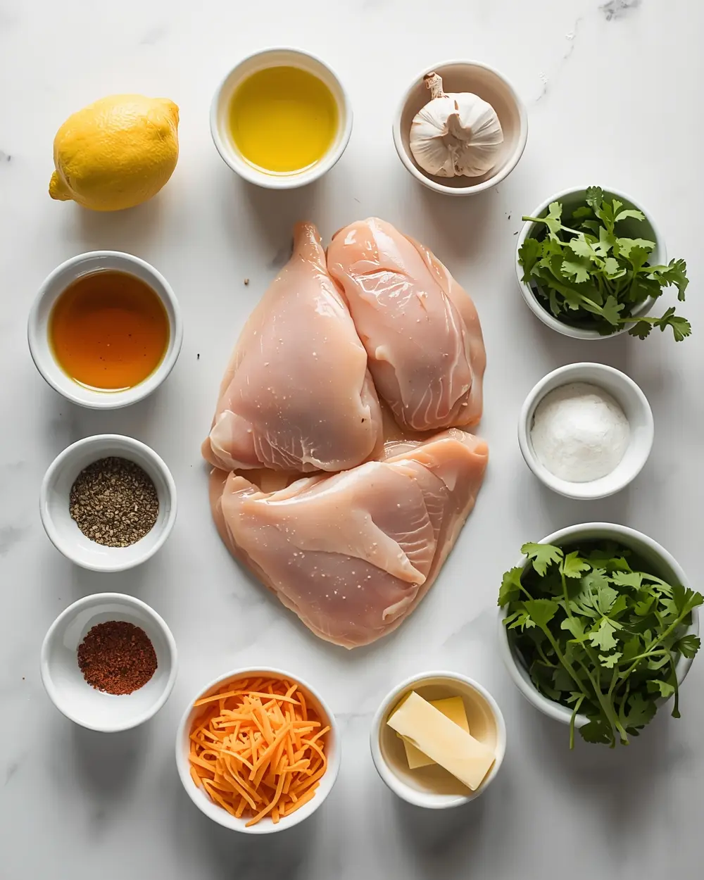 Ingredients for 4th of july grilled chicken elegant