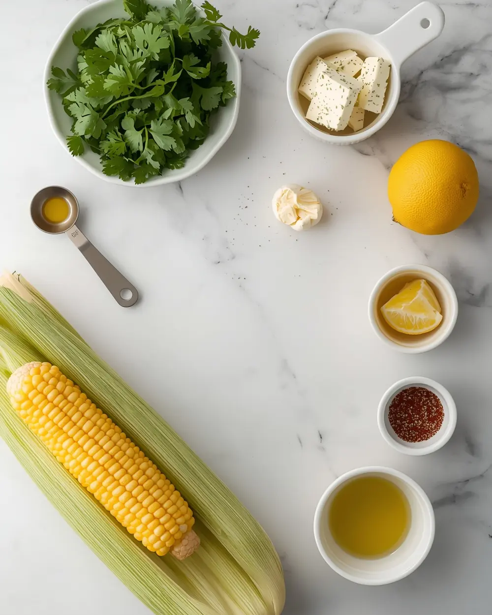 Ingredients for 4th of july grilled corn elegant