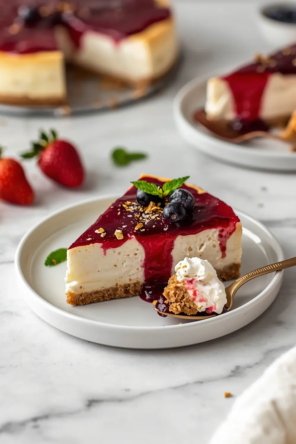4th of july no bake cheesecake elegant