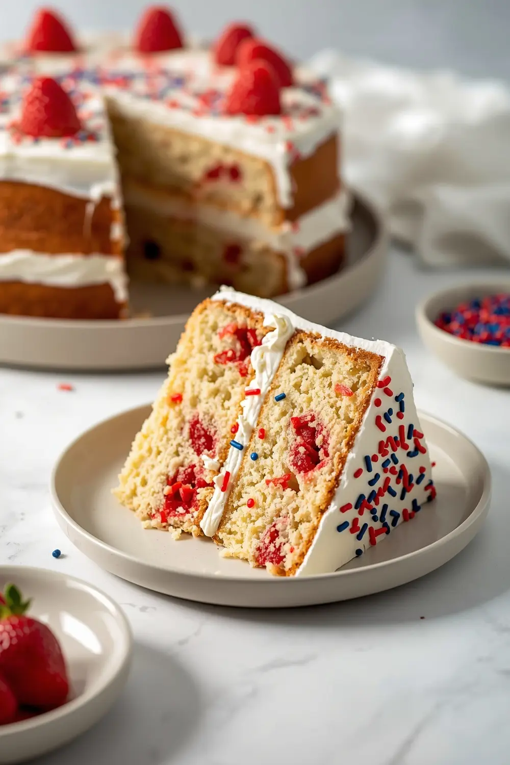 4th of july poke cake elegant