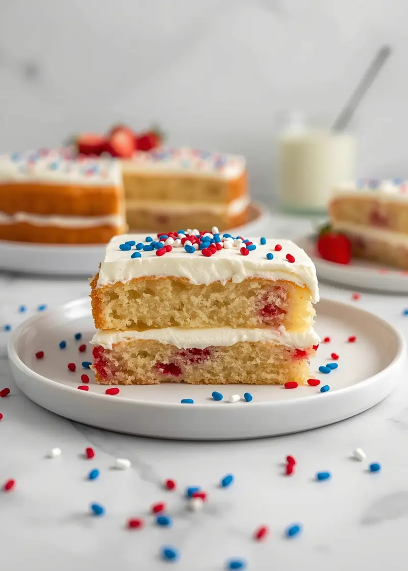 4th of july poke cake elegant ready to serve
