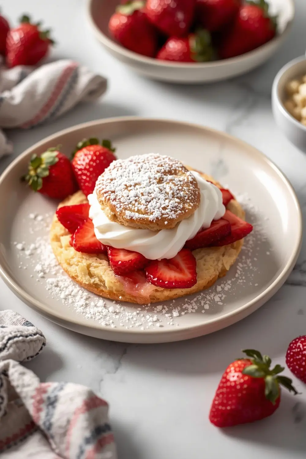 4th of july strawberry shortcake elegant