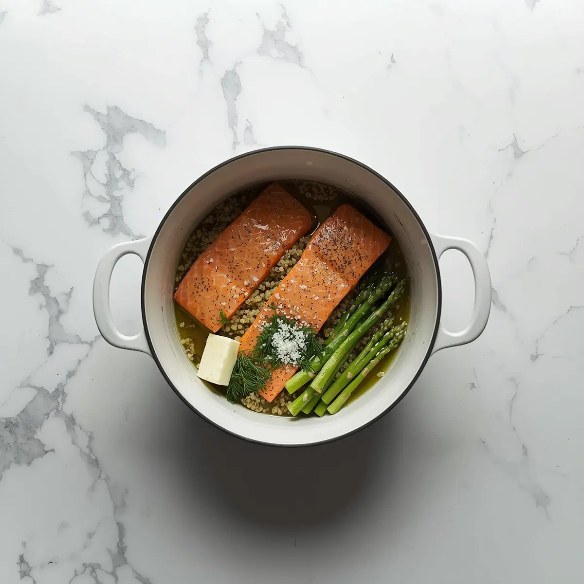 Cooking instructions for beautiful 30 minute salmon dinner