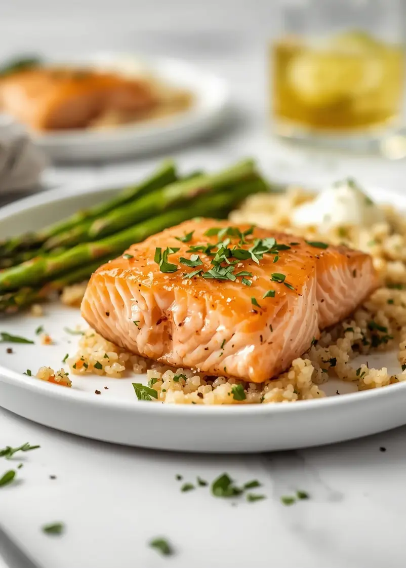 beautiful 30 minute salmon dinner ready to serve