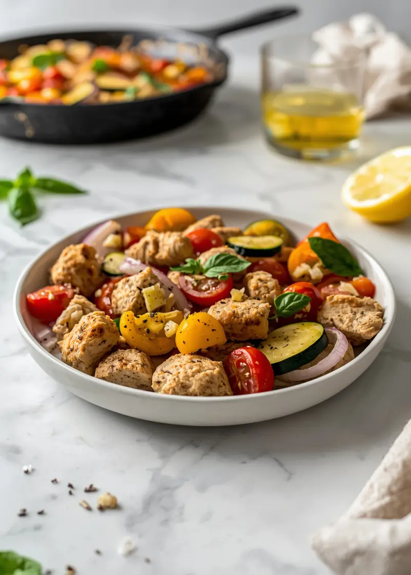 beautiful 30 minute turkey skillet ready to serve