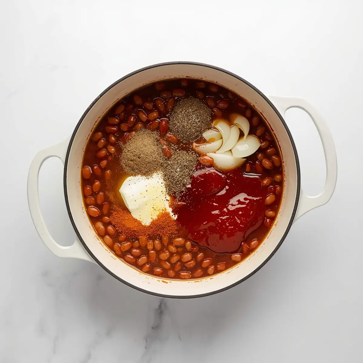 Cooking instructions for beautiful BBQ baked beans summer
