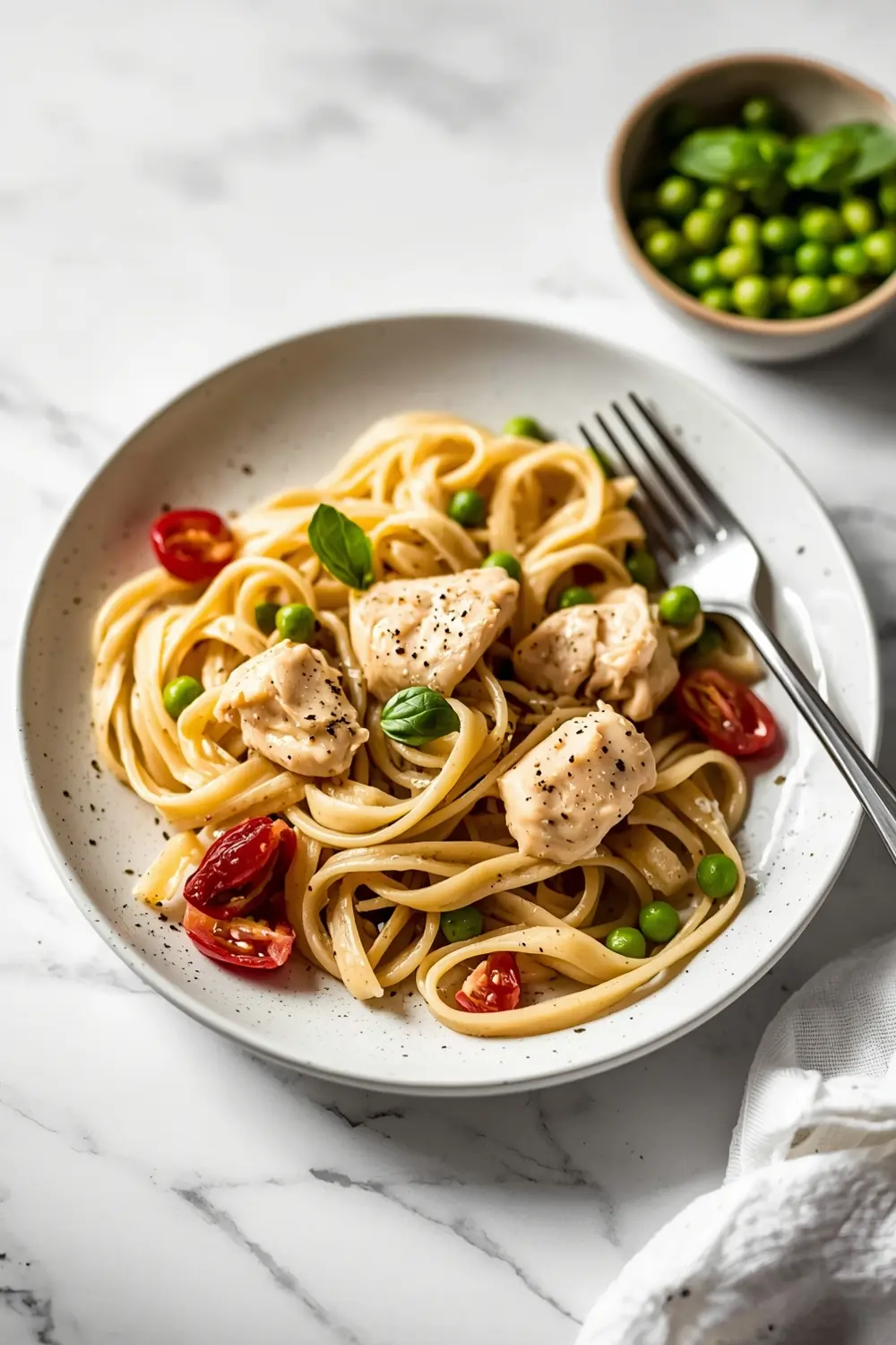 beautiful creamy tuscan pasta summer