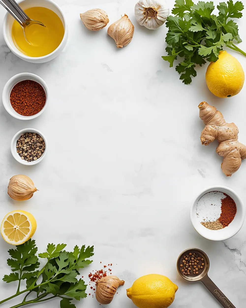 Ingredients for beautiful grilled chicken marinade summer recipe
