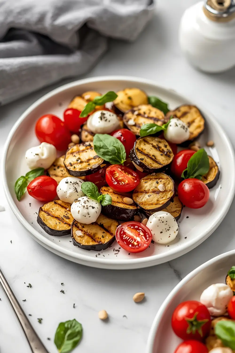 beautiful grilled eggplant summer