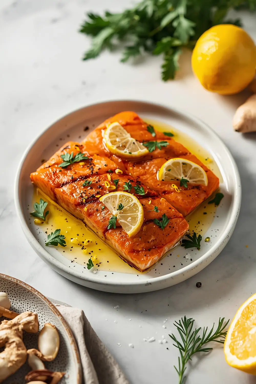 beautiful grilled salmon marinade summer