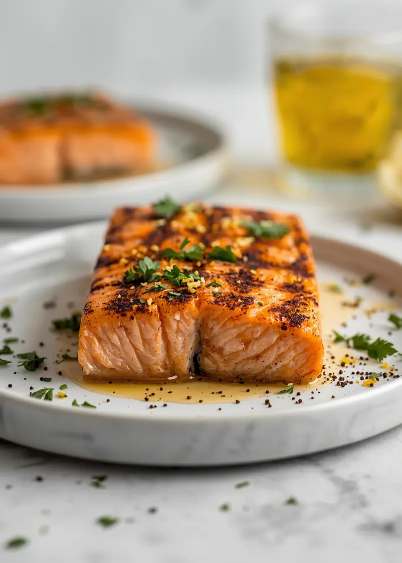 beautiful grilled salmon marinade summer ready to serve