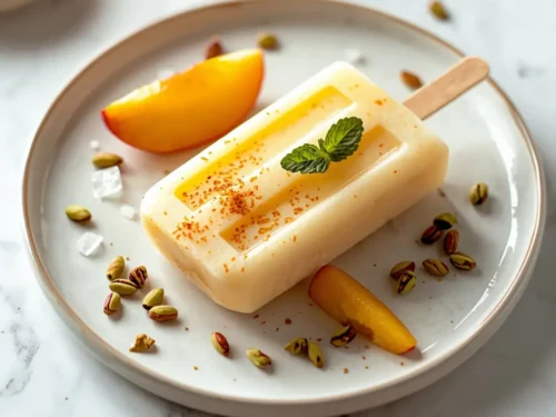 beautiful peach cream popsicles elegant