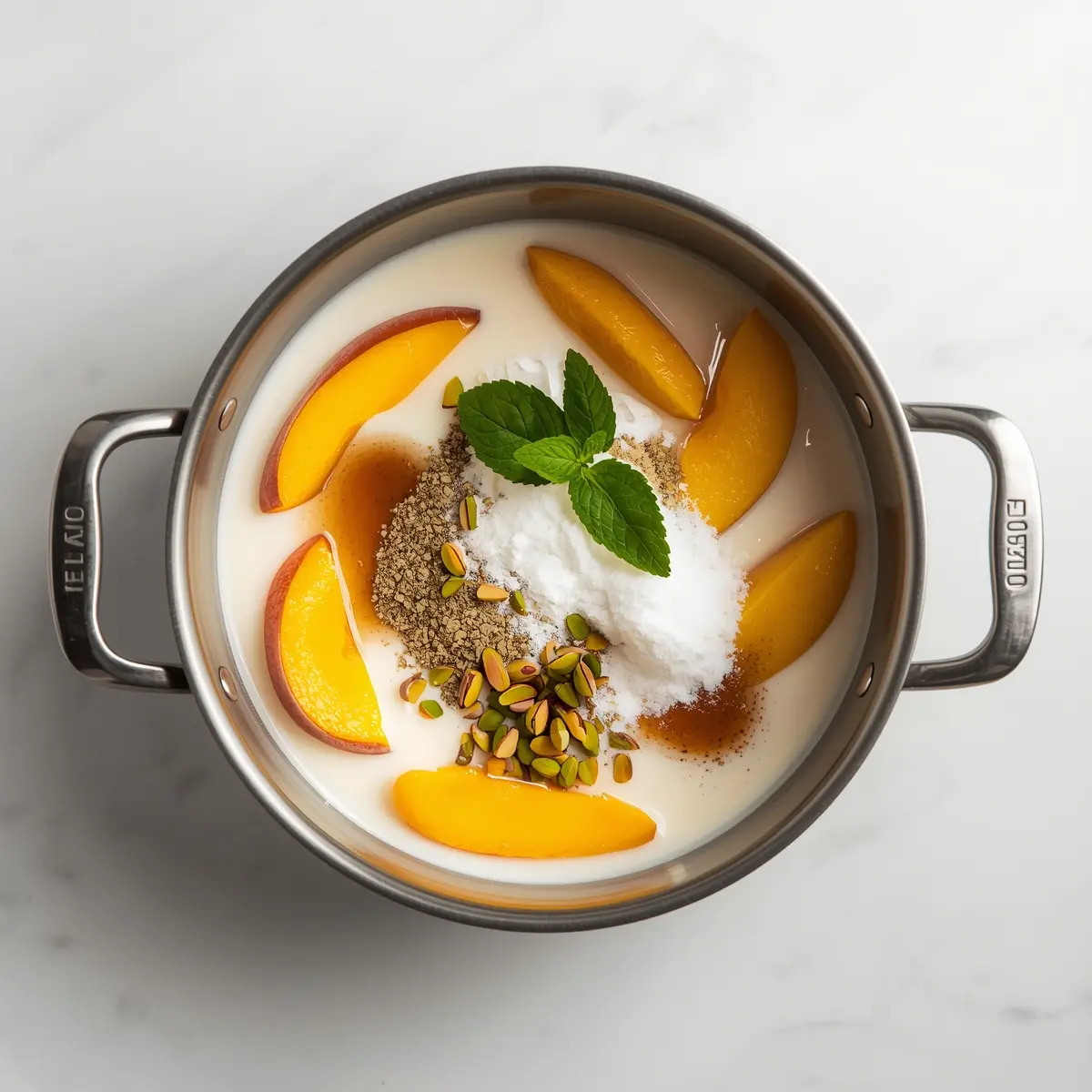 Cooking instructions for beautiful peach cream popsicles elegant