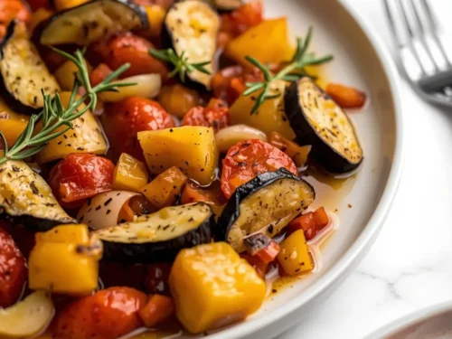 beautiful sheet pan ratatouille weeknight
