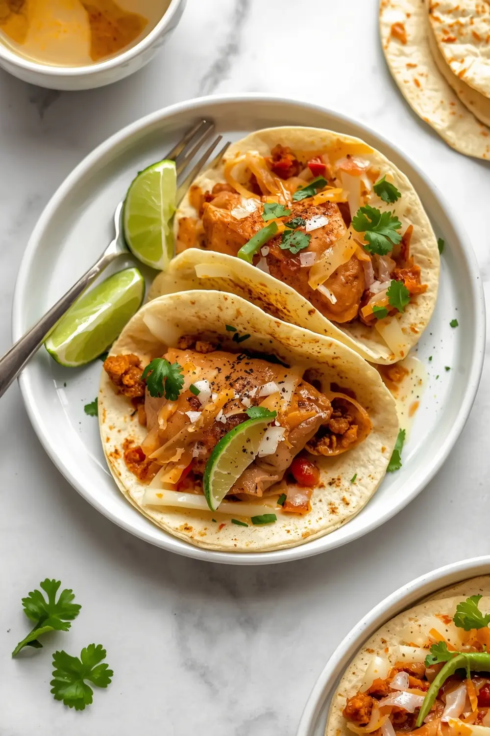 beautiful slow cooker chicken tacos