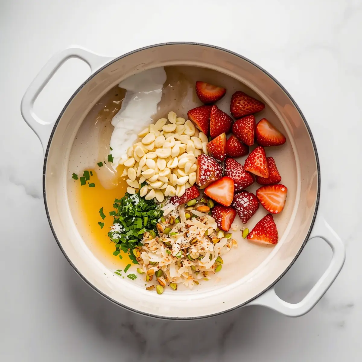 Cooking instructions for beautiful strawberry banana nice cream