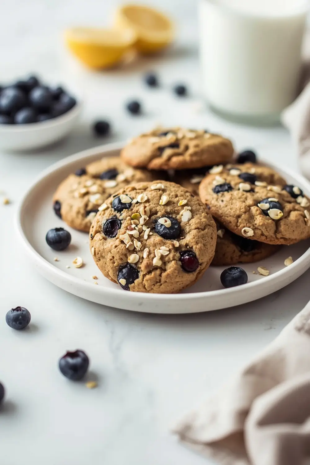 beautiful summer blueberry cookies