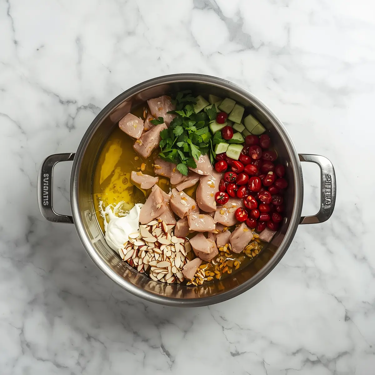 Cooking instructions for beautiful summer chicken salad elegant
