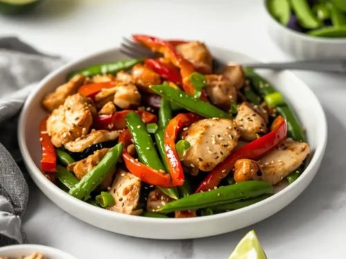 beautiful summer chicken stir fry