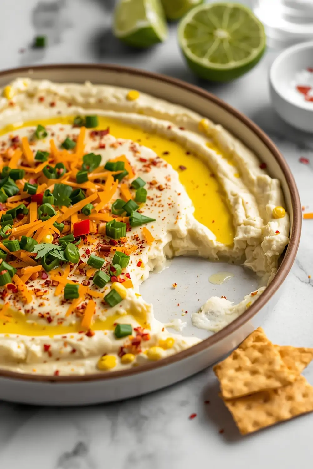 beautiful summer corn dip