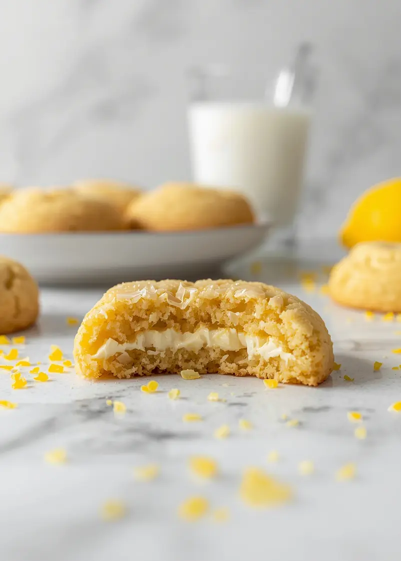 beautiful summer lemon sugar cookies ready to serve