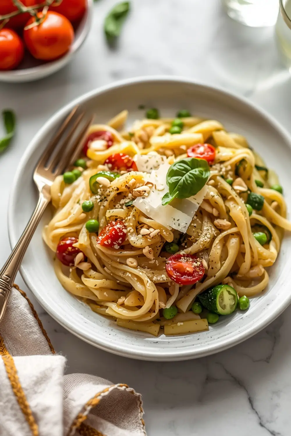beautiful summer orzo primavera