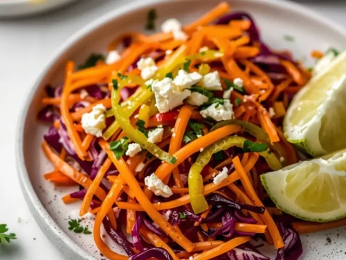 beautiful summer rainbow slaw