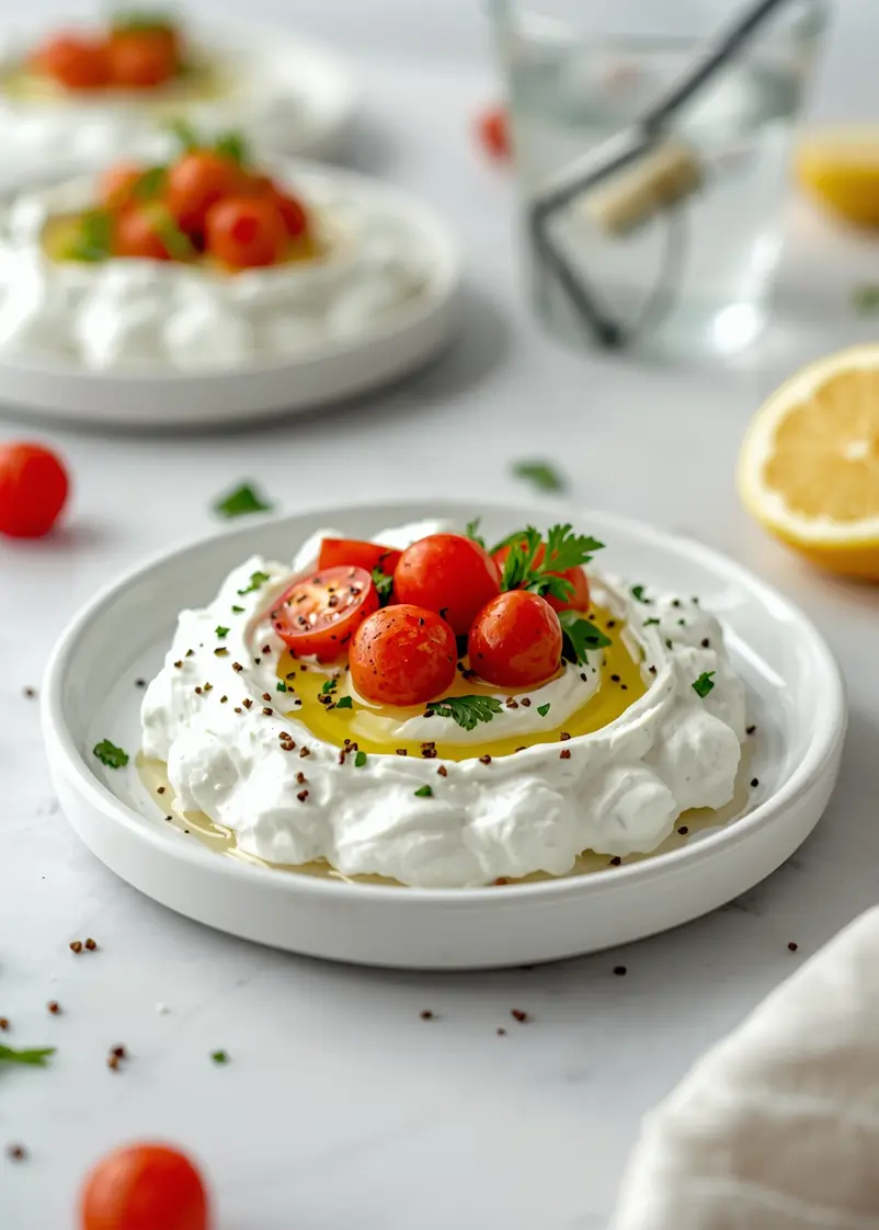 beautiful summer tzatziki dip ready to serve