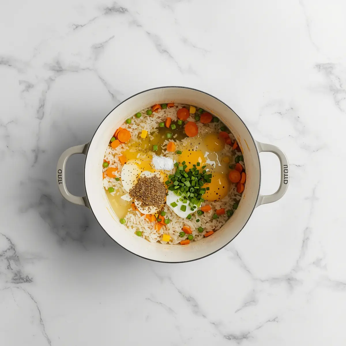 Cooking instructions for elegant 30 minute veggie fried rice