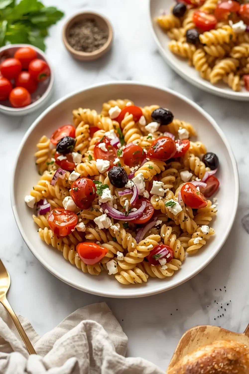 elegant BBQ pasta salad summer
