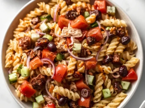 elegant BBQ pasta salad summer