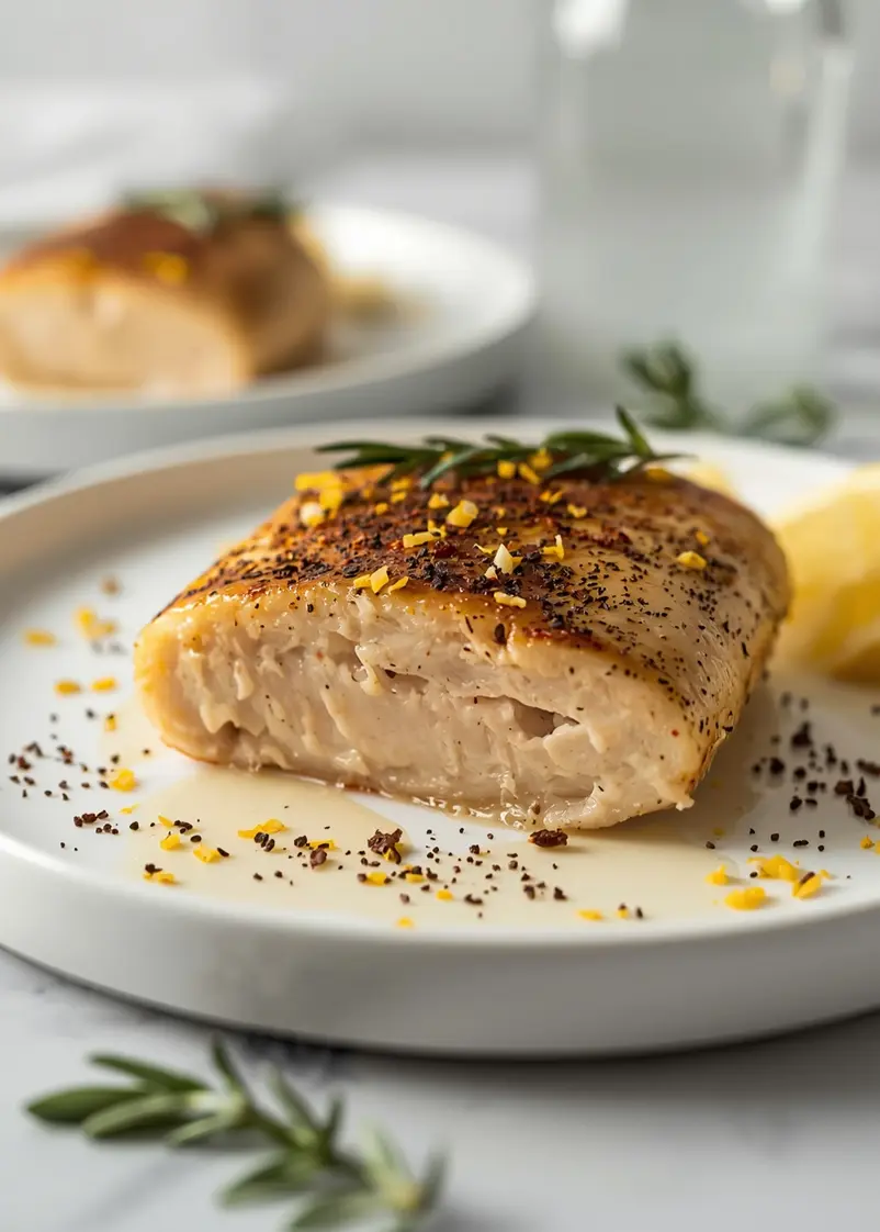 elegant baked chicken breast summer ready to serve