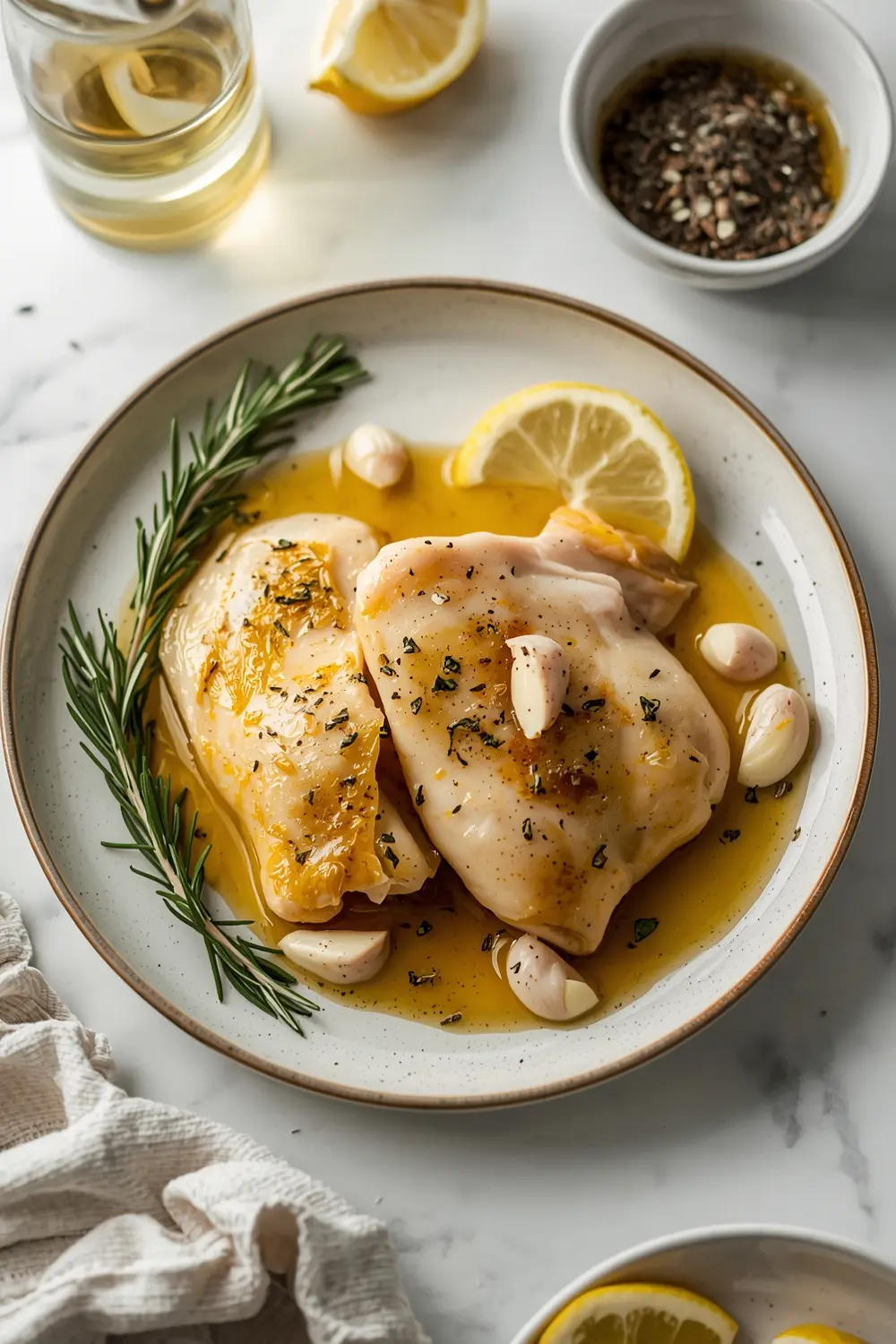 elegant baked lemon herb chicken