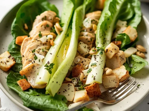 elegant chicken Caesar salad summer