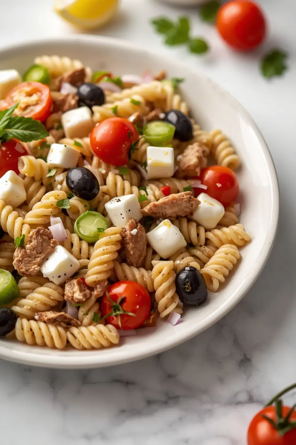 elegant cold pasta salad summer