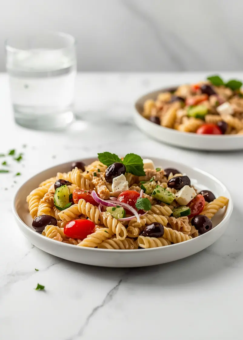 elegant cold pasta salad summer ready to serve
